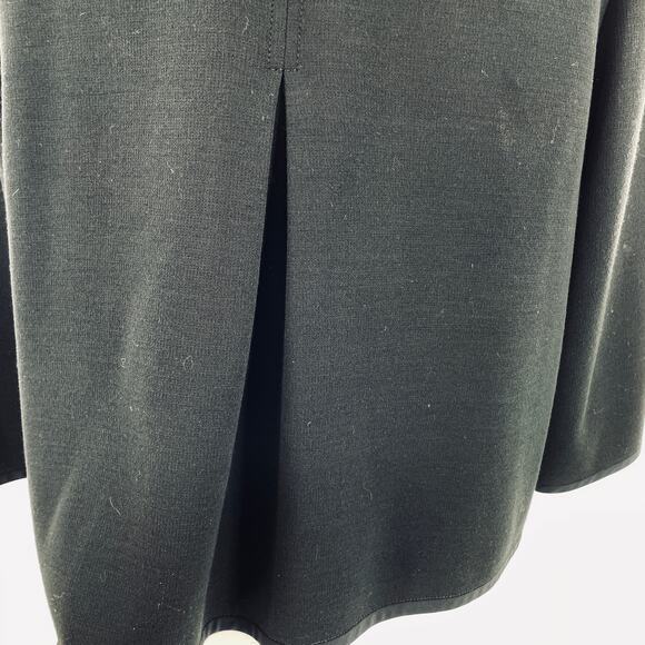 St John Black Knit Cropped Long Sleeve Luxury Designer Swing Jacket Blazer 12 - Picture 7 of 15